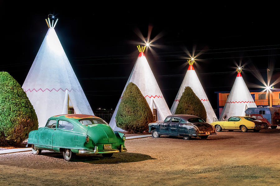 Route 66 - Have You Slept in a Wigwam? Photograph by Susan Rissi Tregoning