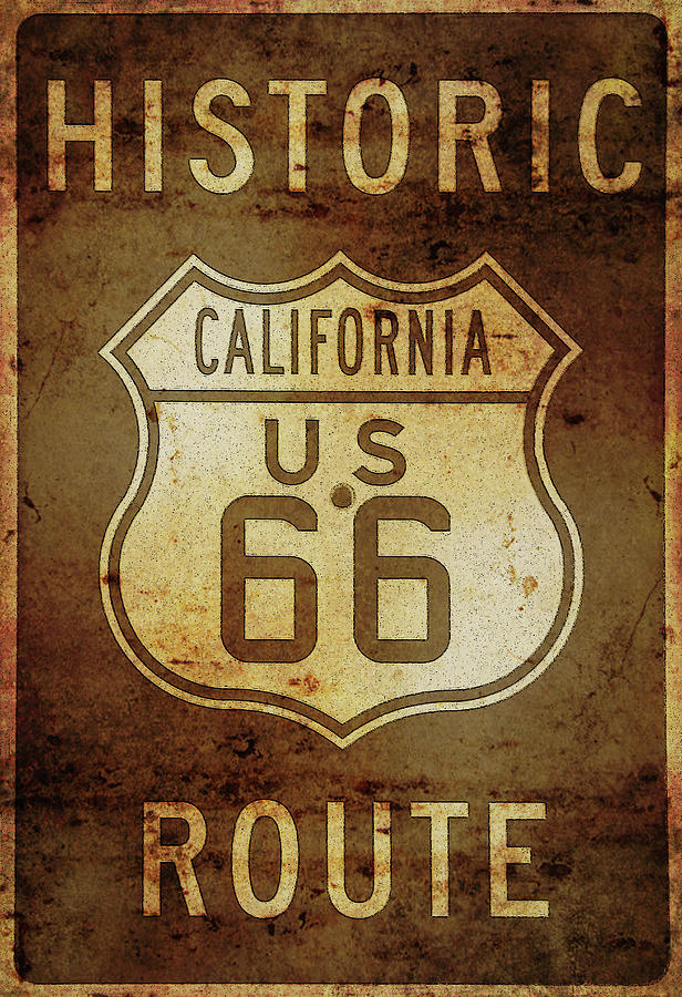 Route 66 Digital Art by Lewardeen - Fine Art America