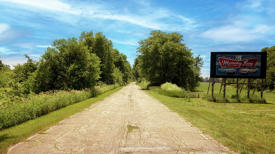 Route 66 Memory Lane - Lexington, Illinois Photograph by Susan Rissi Tregoning