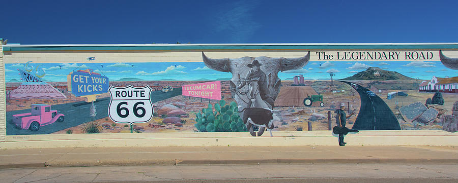 Route 66-Mural in a small New Mexico Town-New Mexico Photograph by ...