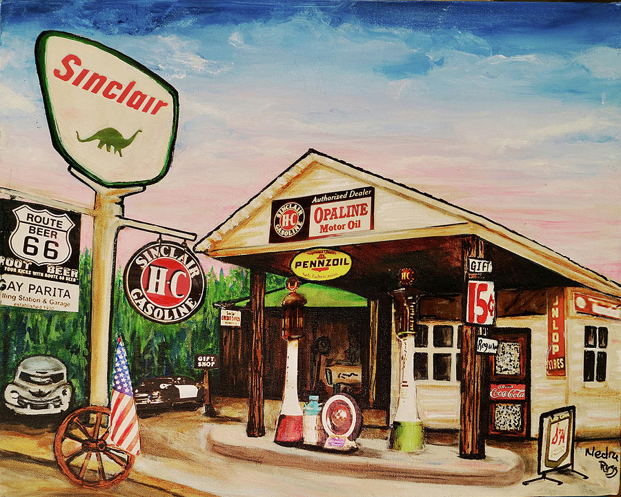Route 66 Painting by Nedra Russ