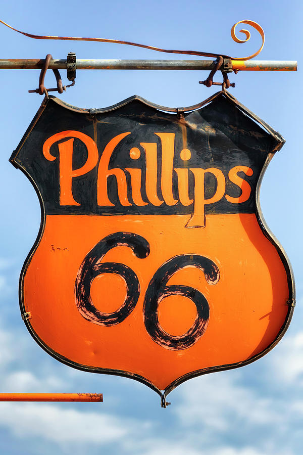Route 66 - Old Phillips 66 Sign Photograph by Susan Rissi Tregoning