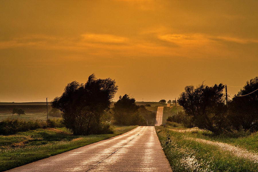 Route 66 past the horizon Photograph by Andy Crawford