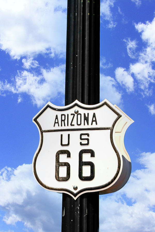 Route 66 sign AZ Photograph by Chris Smith