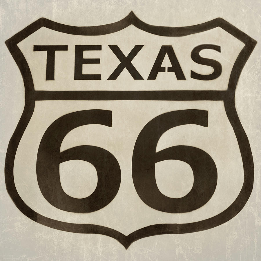 Route 66 - Texas 66 Sign Photograph by Susan Rissi Tregoning