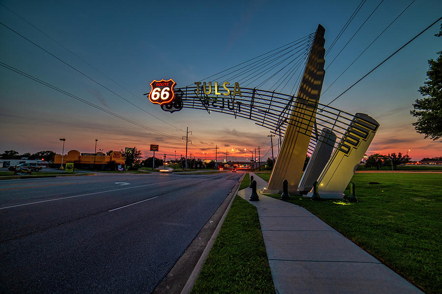 Route 66 Tulsa Photograph by Andy Crawford