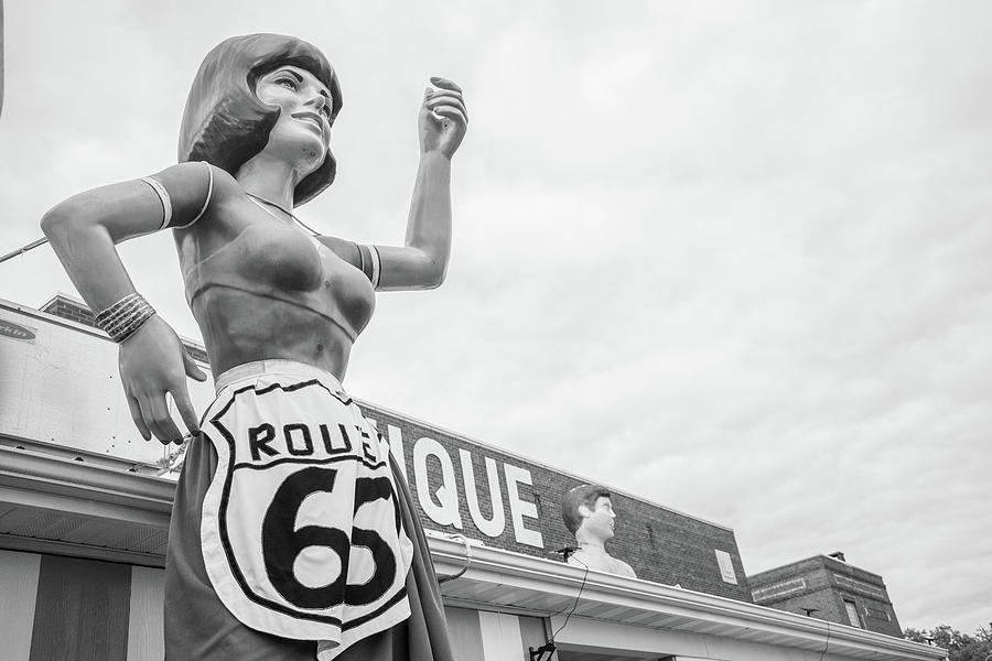 Route 66 waitress close up Photograph by John McGraw