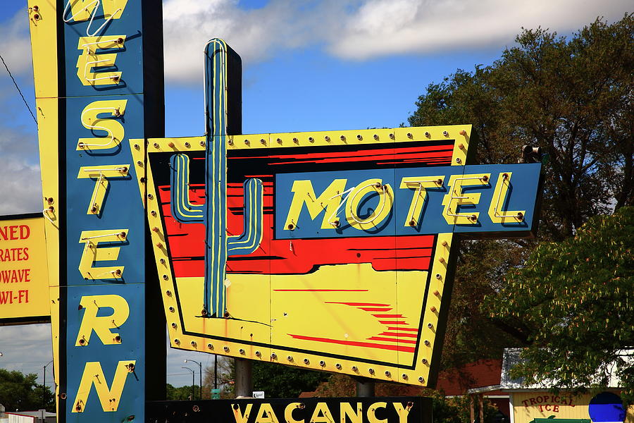 Route 66 - Western Motel 2010 Photograph by Frank Romeo