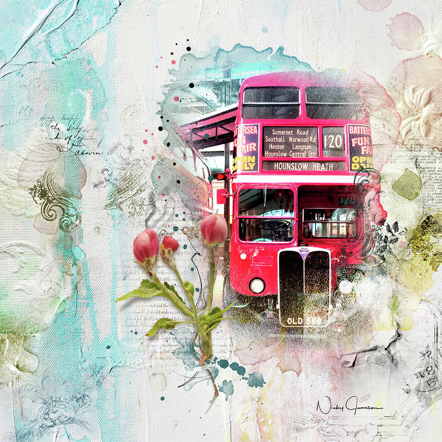 Routemaster - Old is New Mixed Media by Nicky Jameson