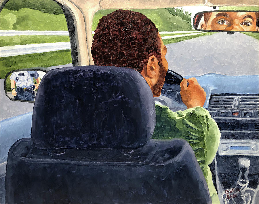 Routine Traffic Stop Painting by Dominic White