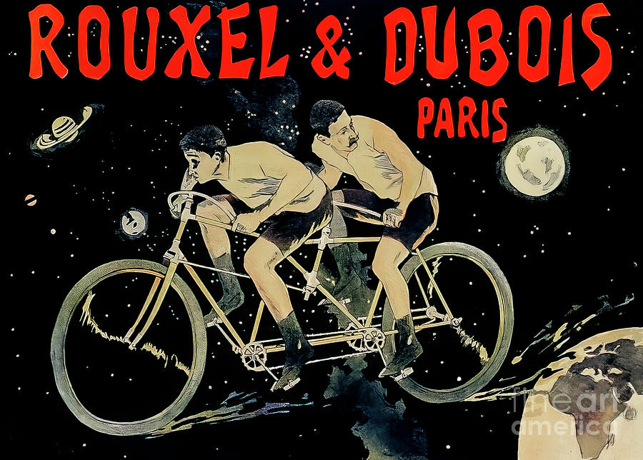 Rouxel and Dubois Bicycle Poster 1894 Drawing by M G Whittingham