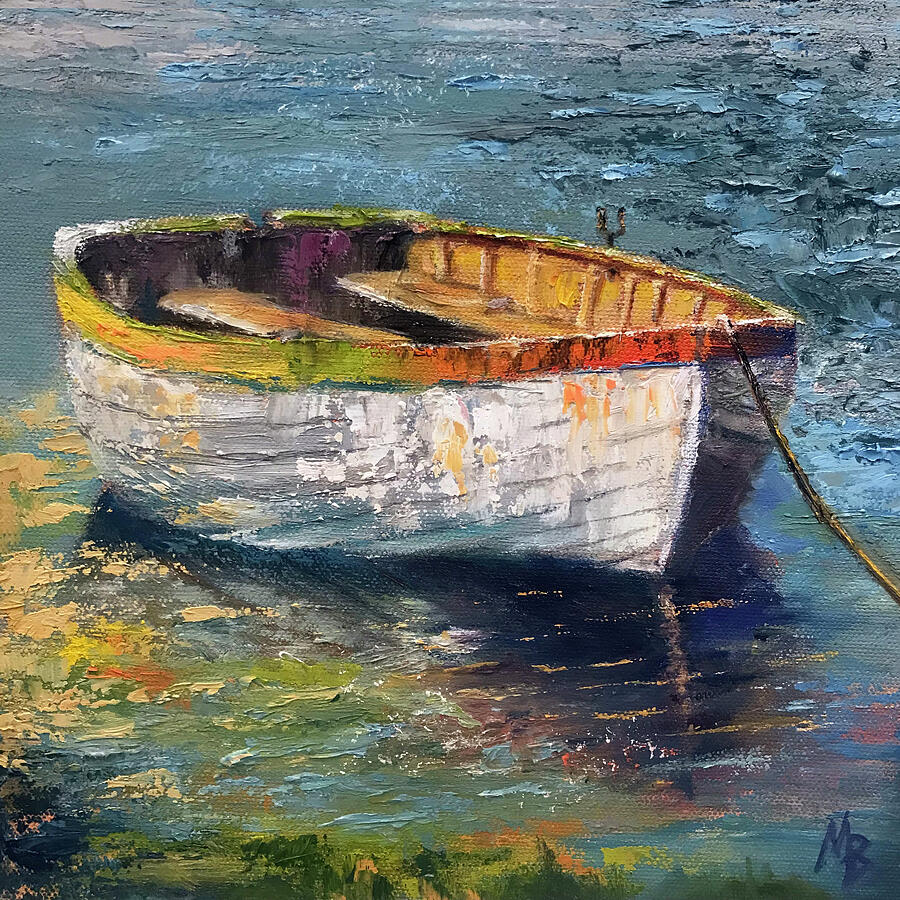 Row Boat One Painting by Mary Bridges - Fine Art America