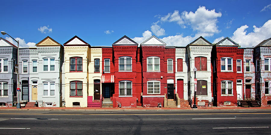 Architecture Photograph - Row houses, Florida Ave. and Porter St., NE, Washington, D.C. by Carol Highsmith