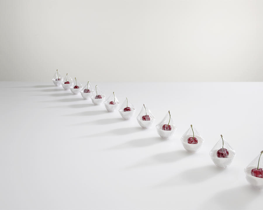 Row Of Cherries  Photograph by Max Oppenheim