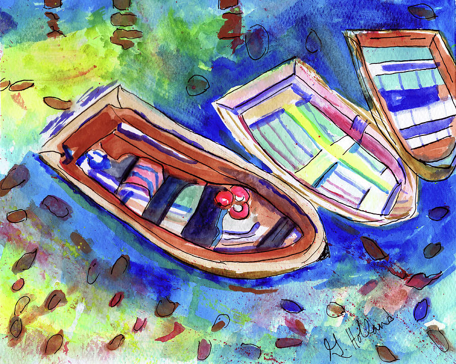 Row Your Boat Painting by Genevieve Holland