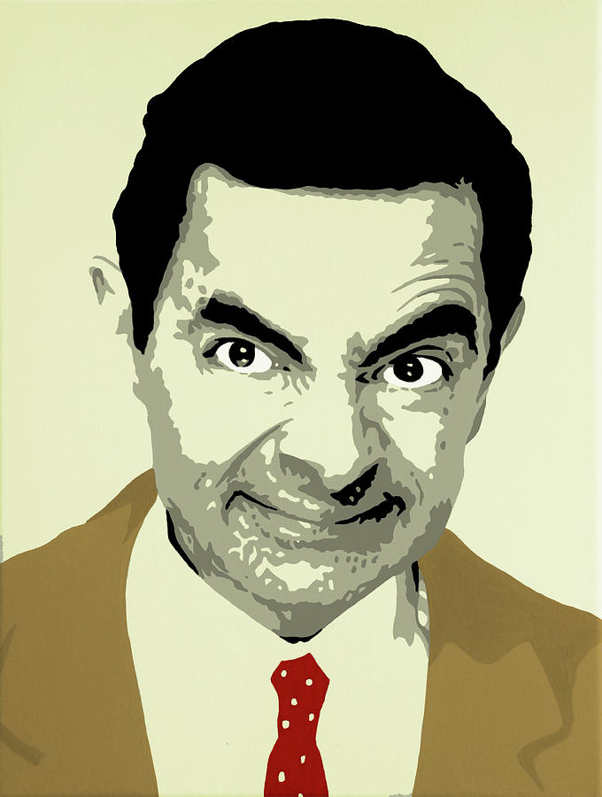 Rowan Atkinson Painting by Ian King - Fine Art America