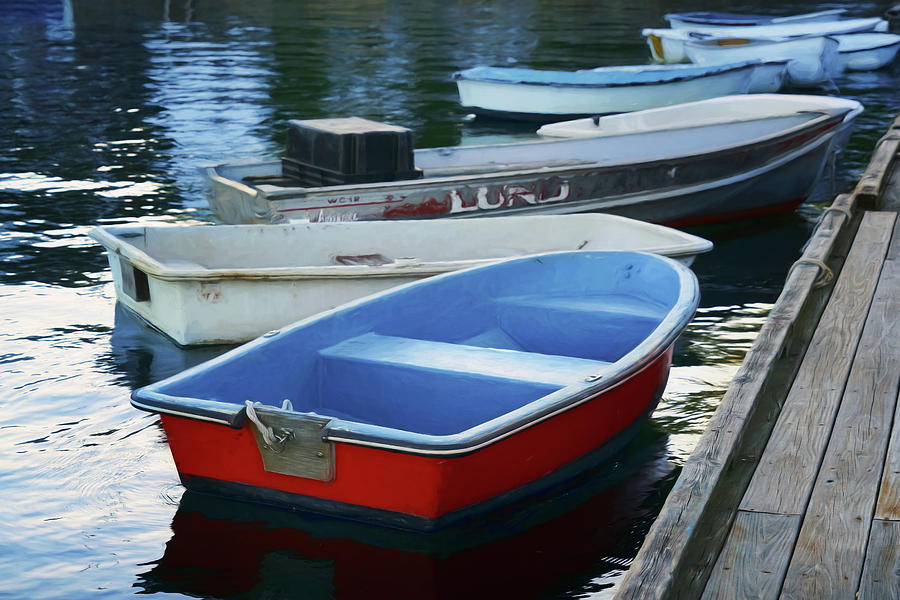 Rowboats at Granite Pier - No 1 Photograph by Nikolyn McDonald