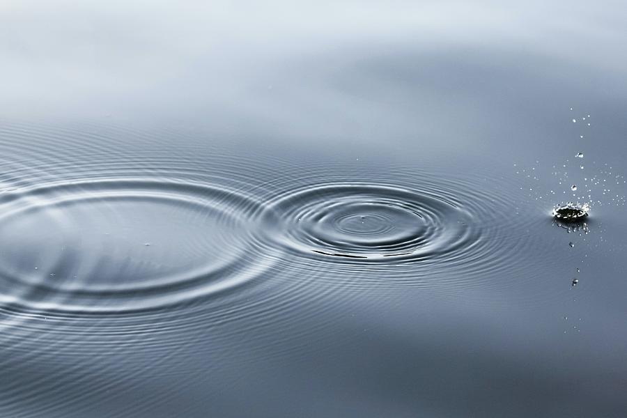 Rowing In The Swedish Archipelago - Water Ripple - Nyboda Holme, Sweden Photograph