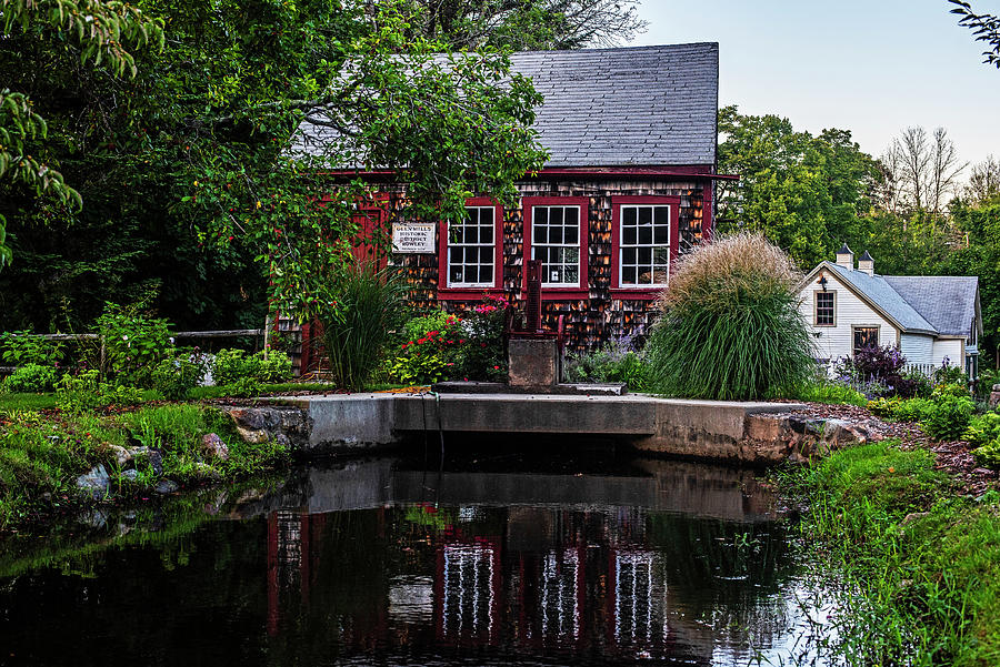 Rowley Massachusetts Jewel Mill Reflection Pond Photograph by Toby McGuire
