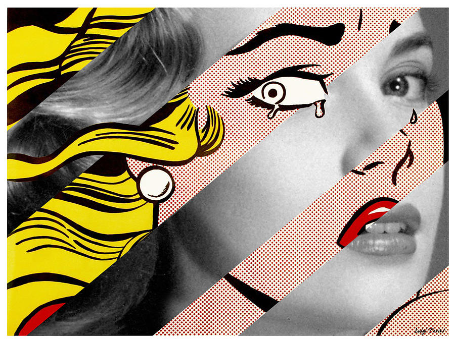 Roy Lichtenstein S Crying Girl And Grace Kelly Digital Art By Luigi Tarini