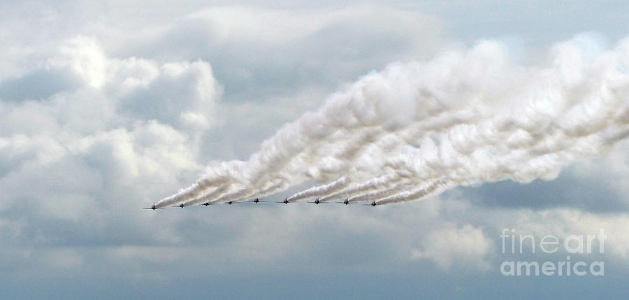 Royal Air Force Red Arrows Display Photograph by Phil Banks