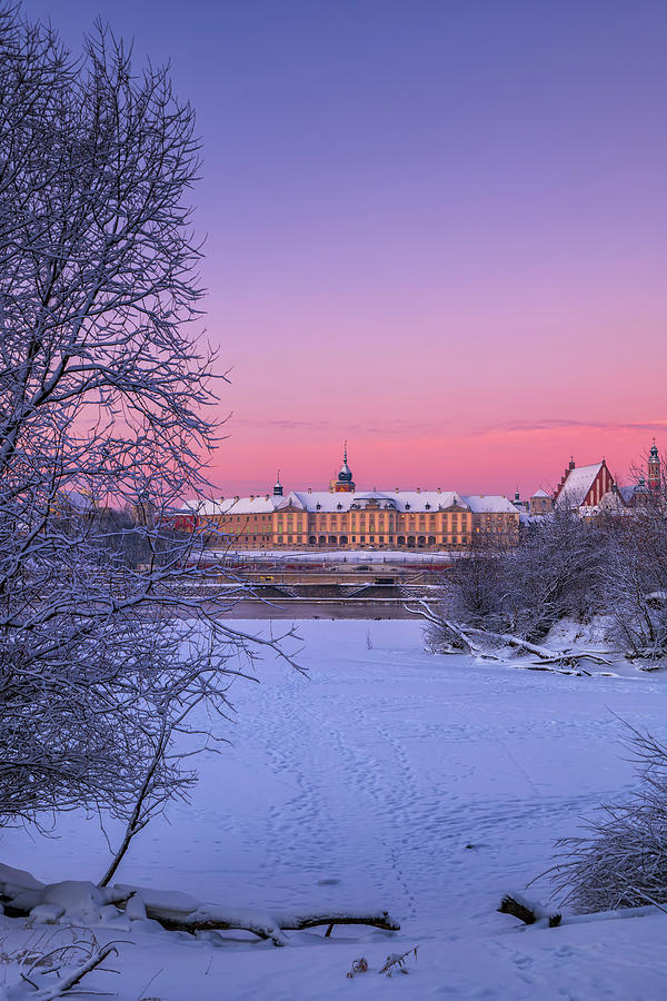 Royal Castle On Winter Dawn In Warsaw Photograph by Artur Bogacki
