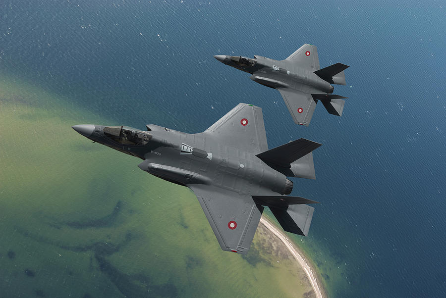 Royal Danish Air Force F-35A Digital Art by Erik Simonsen