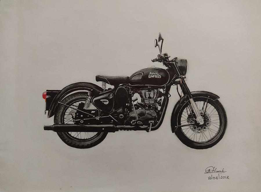 ArtStation - Royal Enfield in my Office Corridor (Work in Progress)