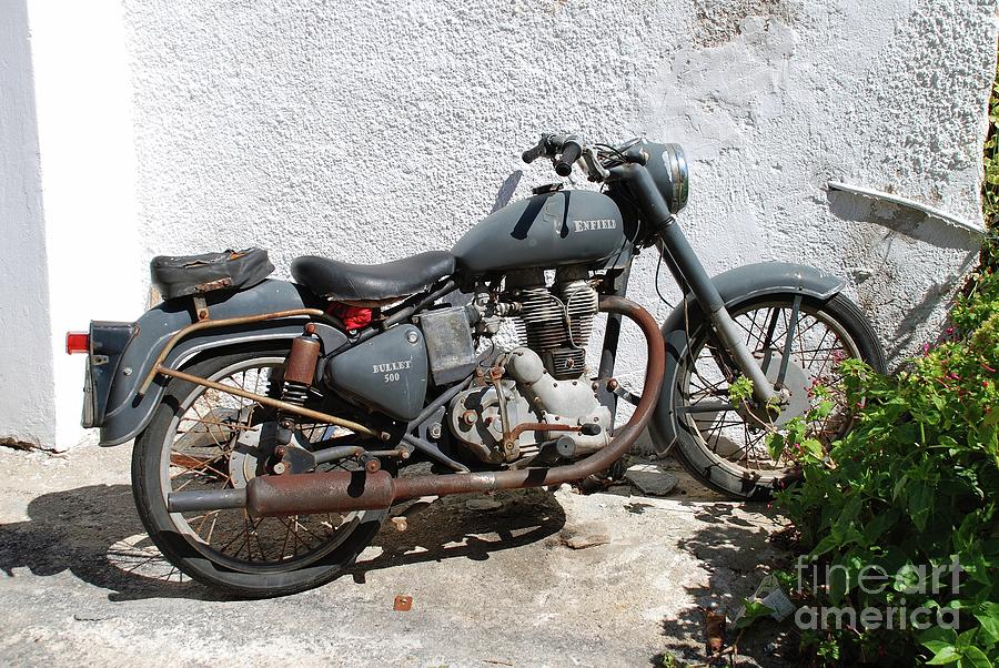 Royal Enfield Bullet 500 in Greece Photograph by David Fowler