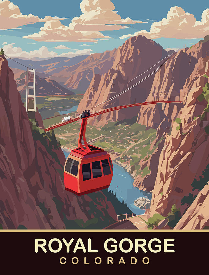 Royal Gorge, Colorado Digital Art by Long Shot