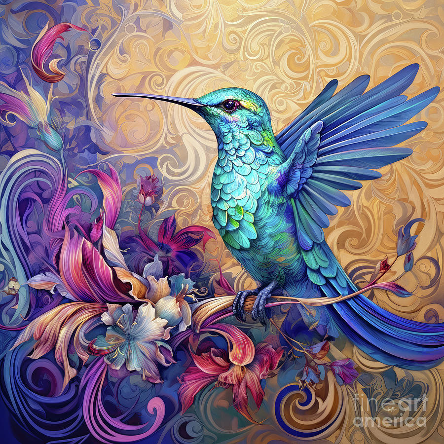 Royal Hummingbird Painting by Tina LeCour
