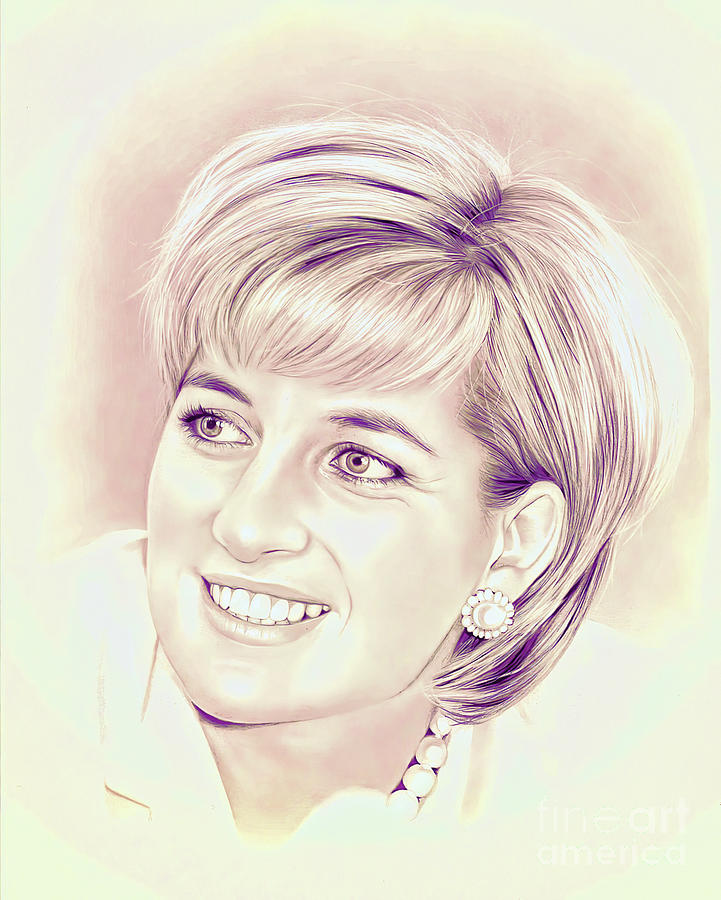 Royal Lady Diana Painting