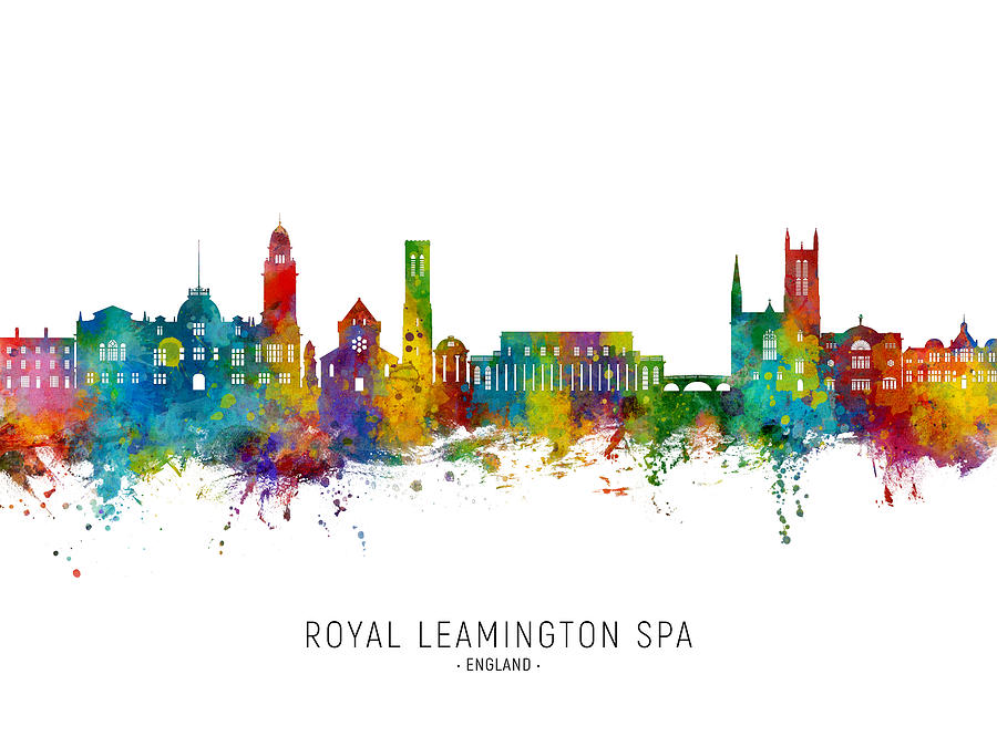 Royal Leamington Spa England Skyline #57 Digital Art by Michael Tompsett