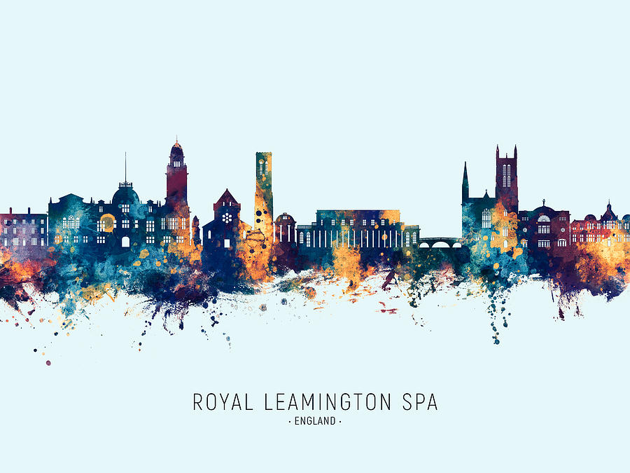 Royal Leamington Spa England Skyline #60 Digital Art by Michael Tompsett