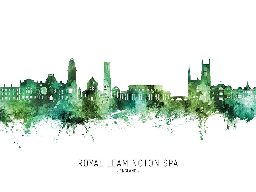 Royal Leamington Spa England Skyline #64 Digital Art by Michael Tompsett