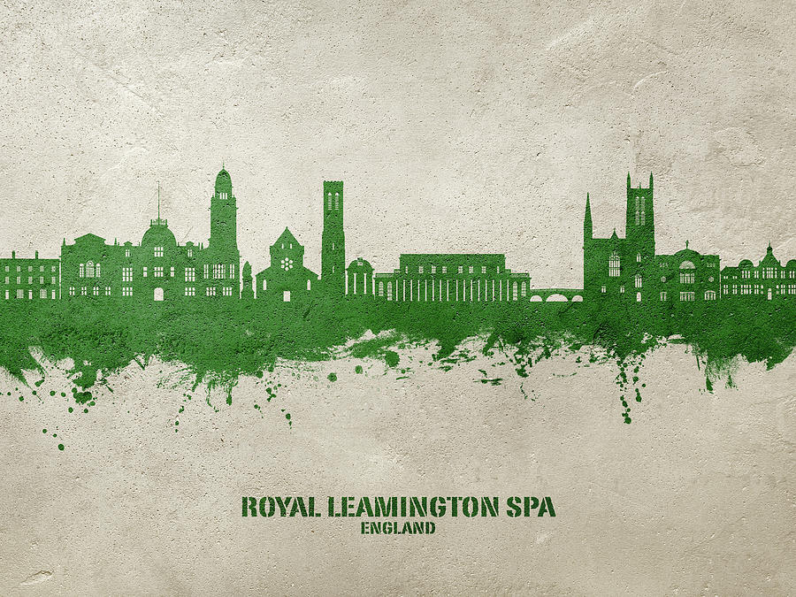 Royal Leamington Spa England Skyline #69 Digital Art by Michael Tompsett