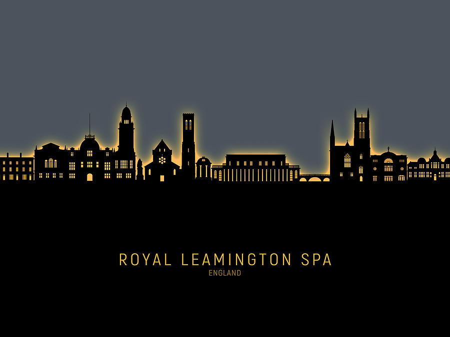 Royal Leamington Spa England Skyline #70 Digital Art by Michael Tompsett