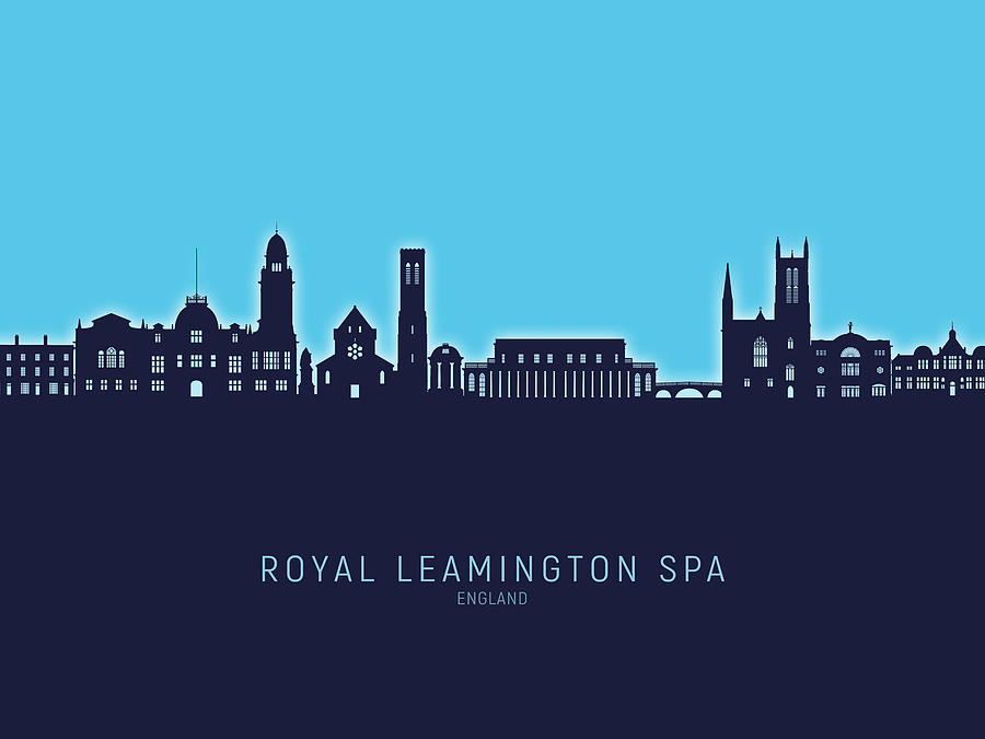 Royal Leamington Spa England Skyline #73 Digital Art by Michael Tompsett
