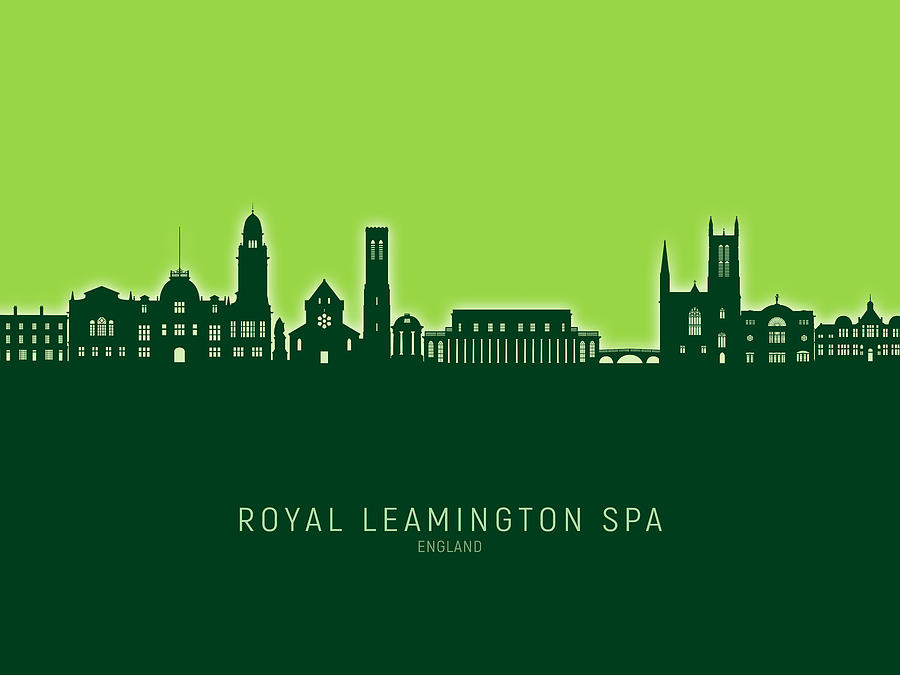 Royal Leamington Spa England Skyline #74 Digital Art by Michael Tompsett