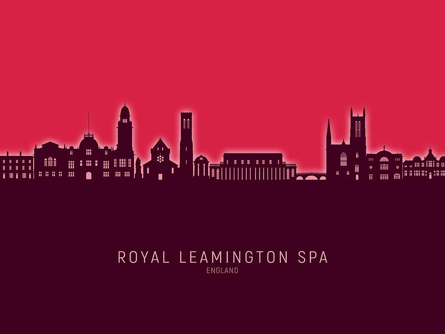 Royal Leamington Spa England Skyline #76 Digital Art by Michael Tompsett