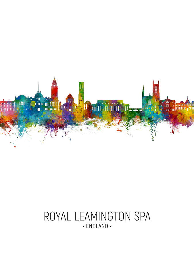 Royal Leamington Spa England Skyline #79 Digital Art by Michael Tompsett
