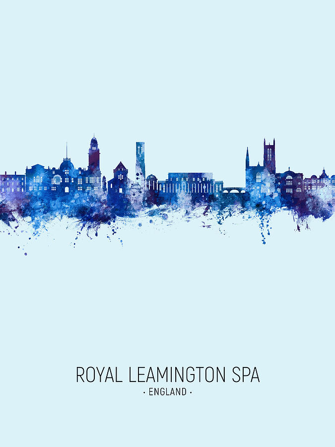 Royal Leamington Spa England Skyline #81 Digital Art by Michael Tompsett