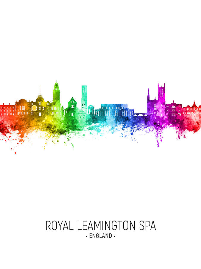 Royal Leamington Spa England Skyline #82 Digital Art by Michael Tompsett