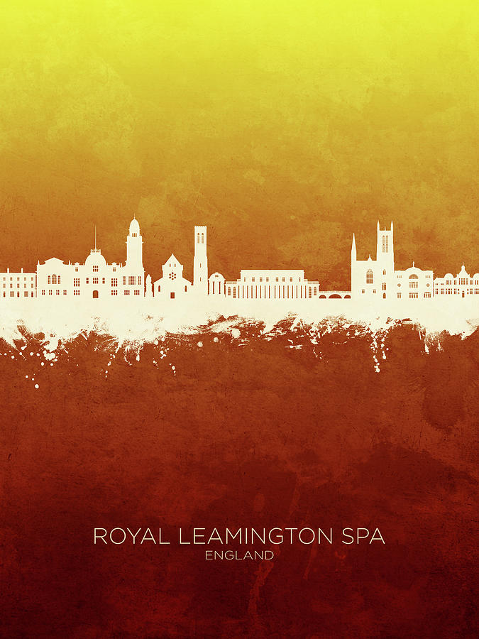 Royal Leamington Spa England Skyline #94 Digital Art by Michael Tompsett