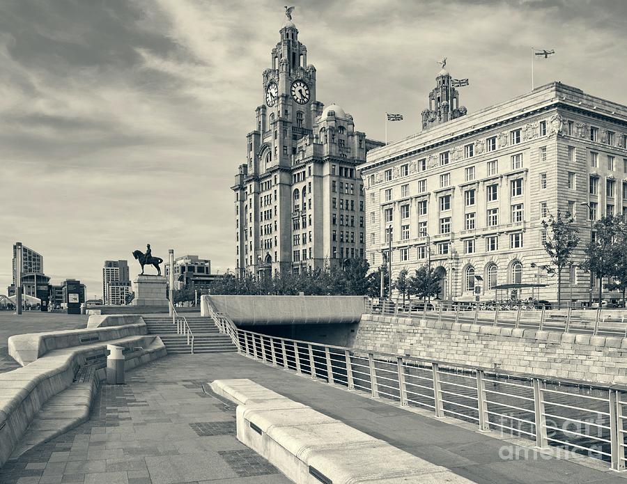 Royal Liver and Cunard Buildings, Liverpool Photograph by Philip Preston