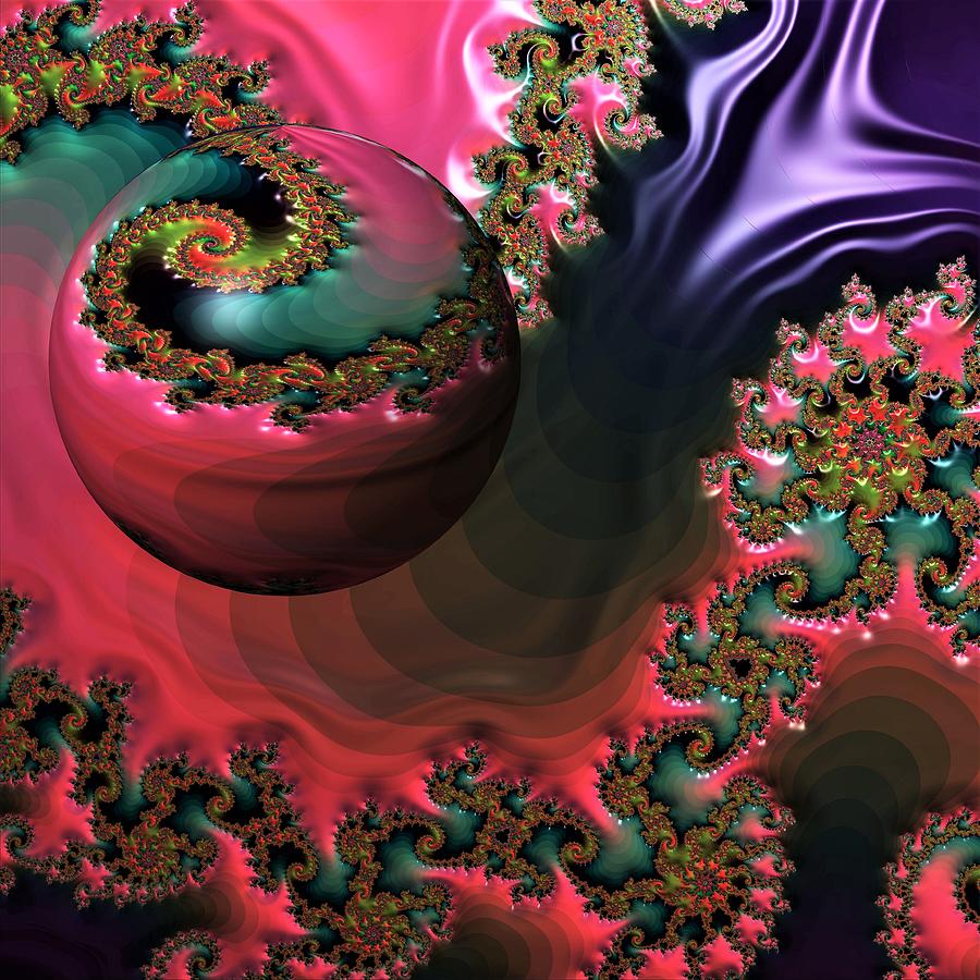 Royal Mandelbrot with Sphere Digital Art by Yolanda Caporn - Fine Art ...