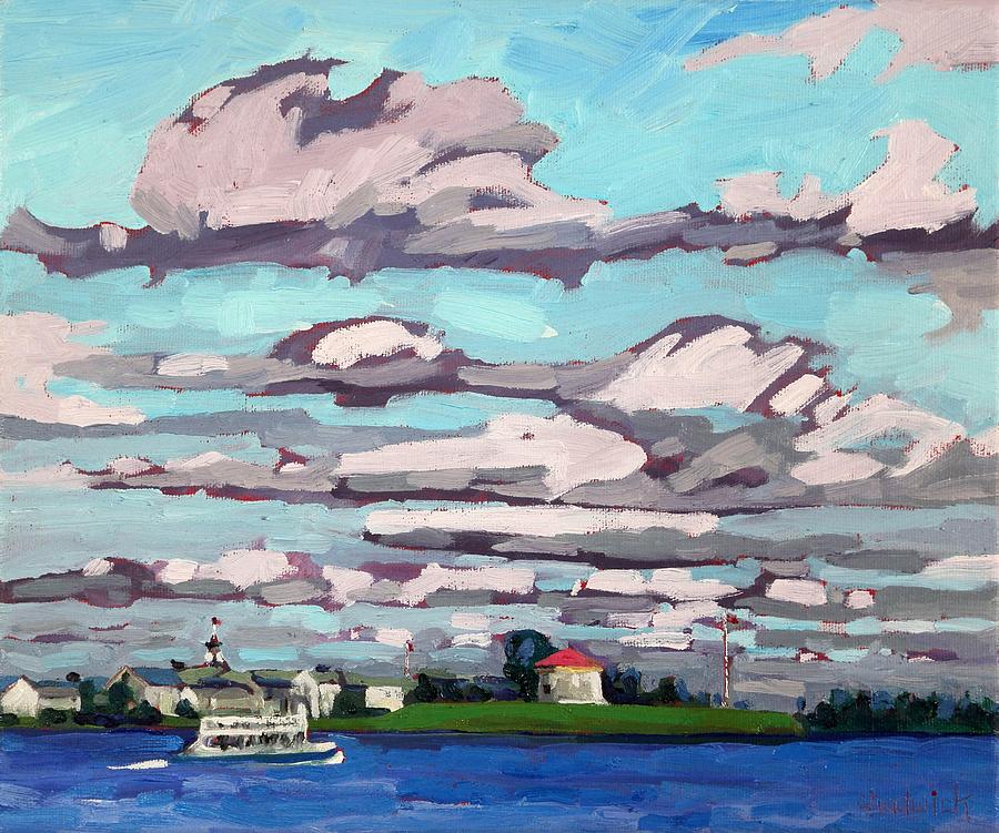Summer Painting - Royal Military College from Battery Park by Phil Chadwick