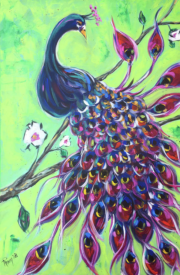Royal Plumage Painting by Roxy Rich