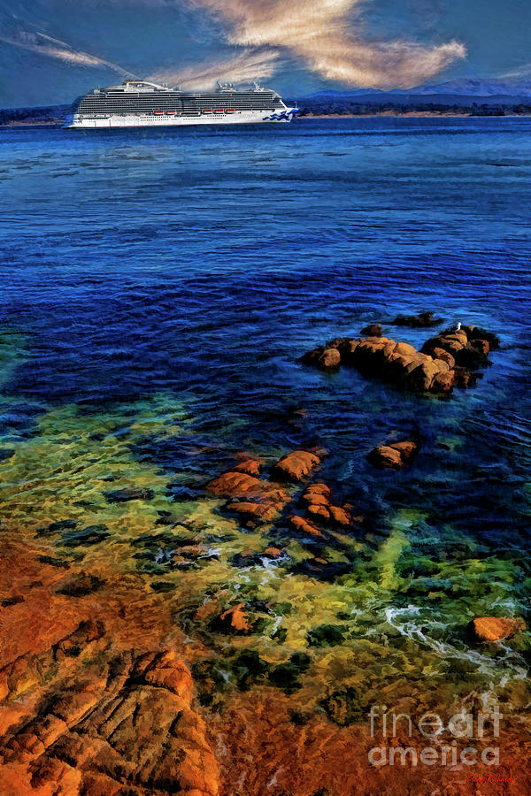 Royal Princess Low Tide Monterey Bay Photograph by Blake Richards