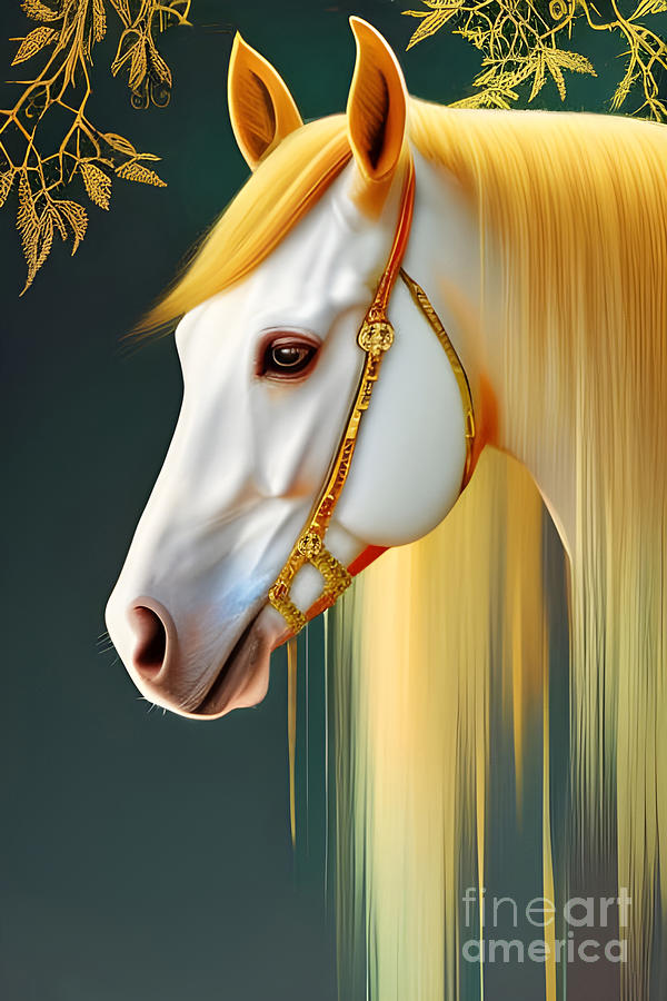 Royal Stallion Mixed Media by Barbara Milton